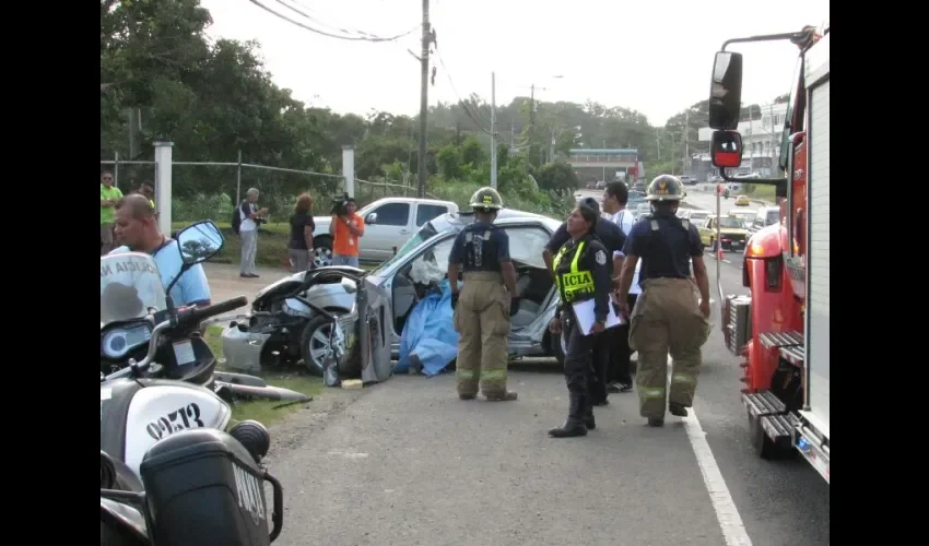 El accidente ocurrió, en la carretera Panamericana  a la entrada de Burunga  en Arraiján