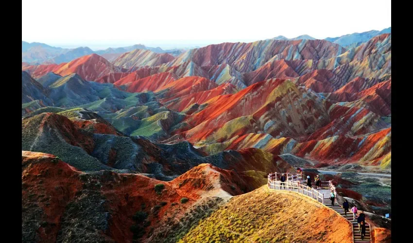 Parque geológico nacional Zhangye Danxia, China