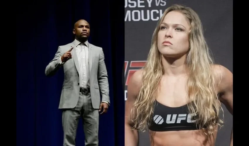 Floyd Mayweather y Ronda Rousy 