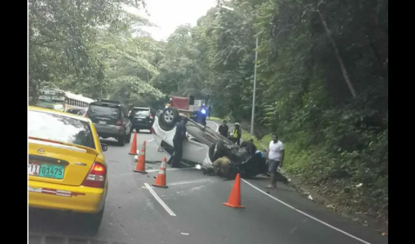Accidente de tránsito en Loma Cová 