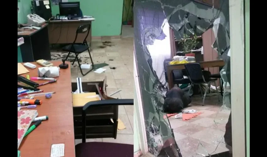Escuela vandalizada