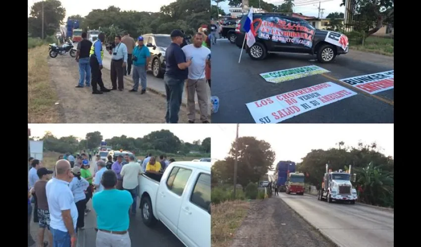 Chorreranos cierran la vía por termoeléctrica.
