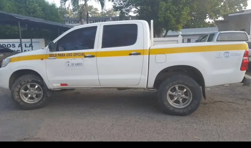 Carro del IFARHU con droga en Chepo 