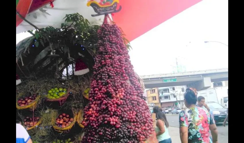 Árbol de Navidad de uvas