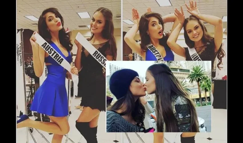 miss Austria Amina Dagi y Vladislava Evtushenko miss Rusia
