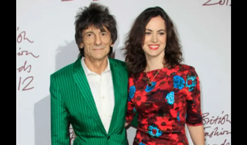Sally Humphreys y Ronnie Wood