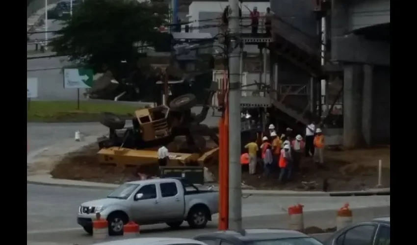 Vuelco de grua