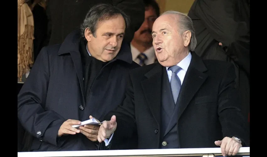 Michel Platini y Josep Battler