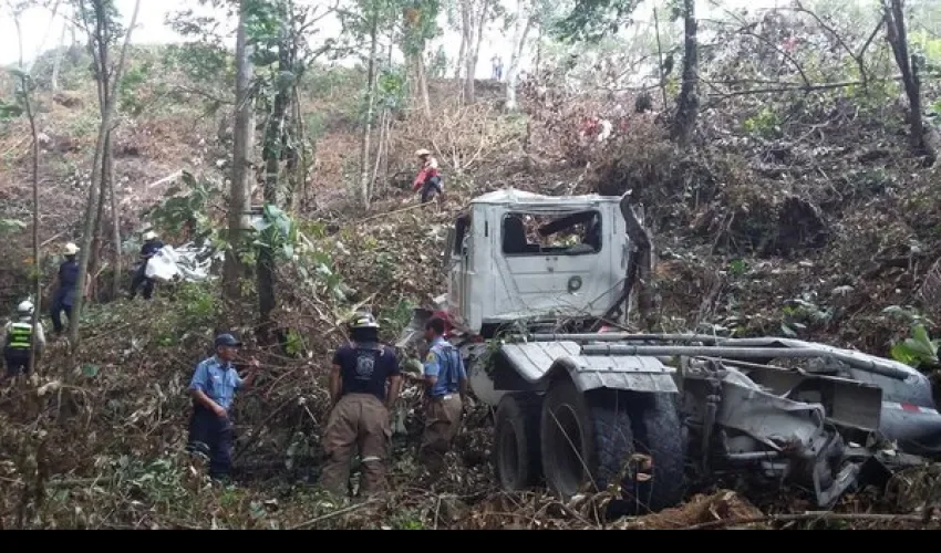 Accidente de tránsito en la vía hacia Coclesito