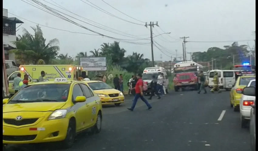 Accidente en Colón Villa del Caribe