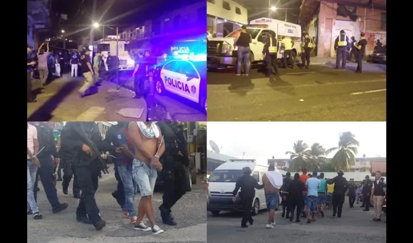 Operativo policial en Colón 