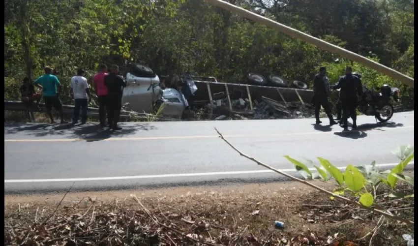 Accidente de tránsito en Santa Rita de La Chorrera 