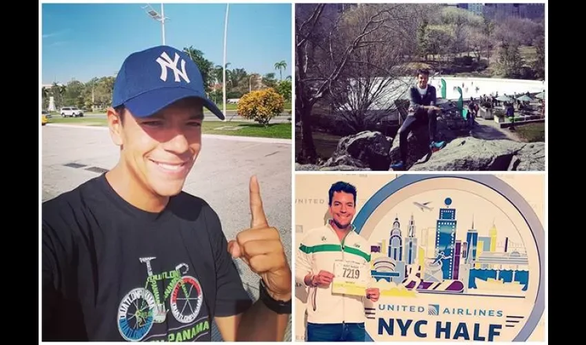 Roly en medio maraton de Manhattan