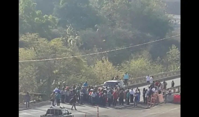 Protesta en Viguí.