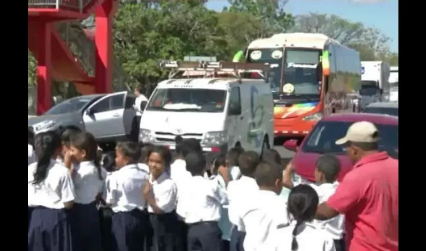 Protesta en escuela Marcelino Quirós de Penonomé