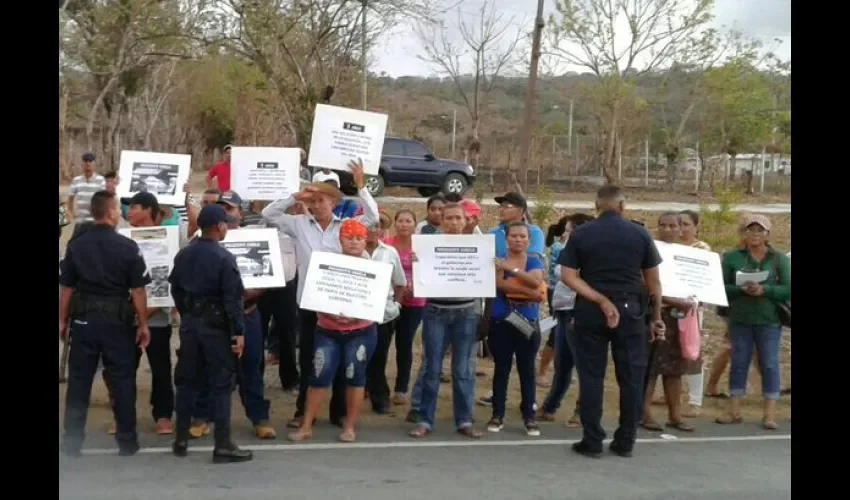 Protesta en Chepo 