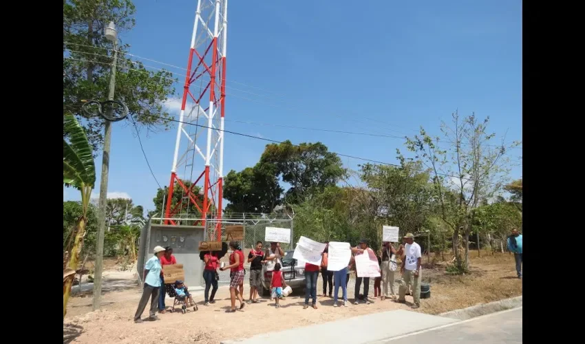 Protesta en Antón