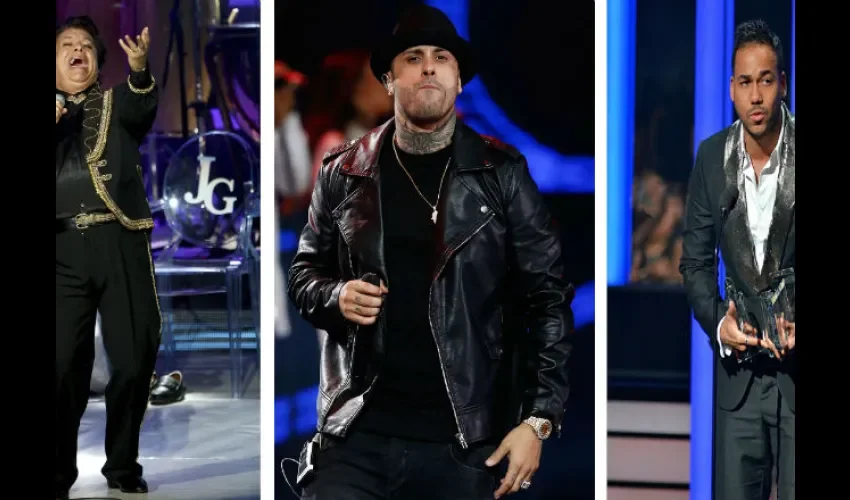 Juan Gabriel, Nicky Jam y Romeo Santos