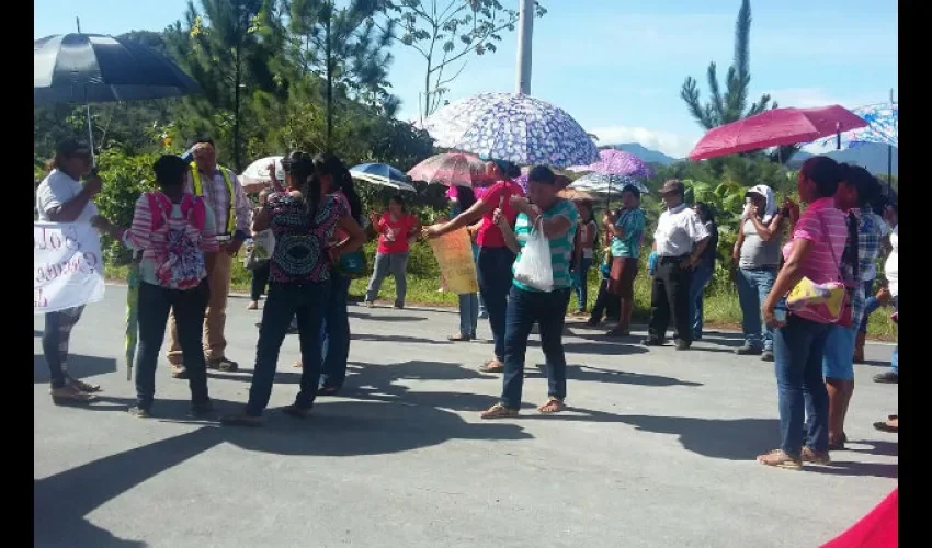 Protesta en Instituto Profesional y Técnico de Coclesito en Colón