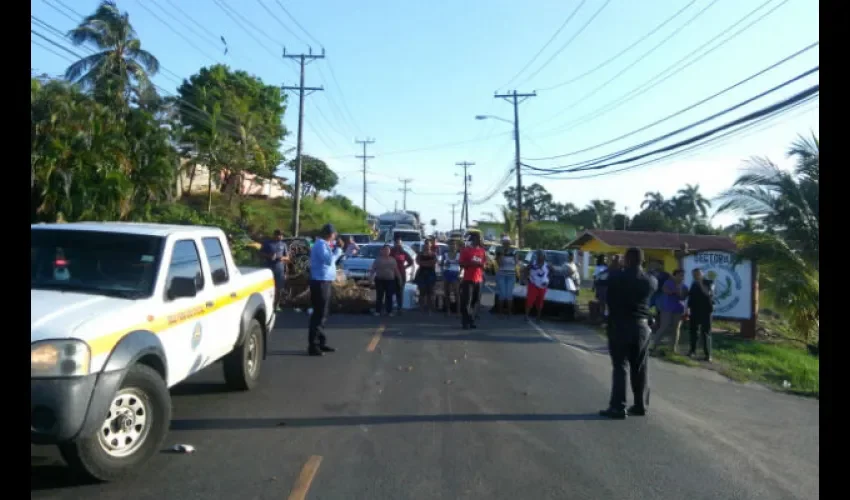 Protesta en Colón 