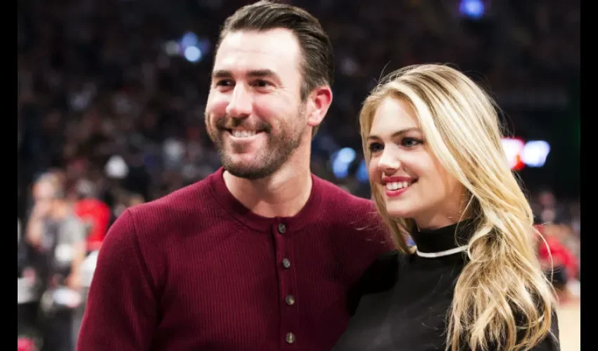  El pitcher Justin Verlander y  supermodelo y actriz Kate Upton./ Foto AP