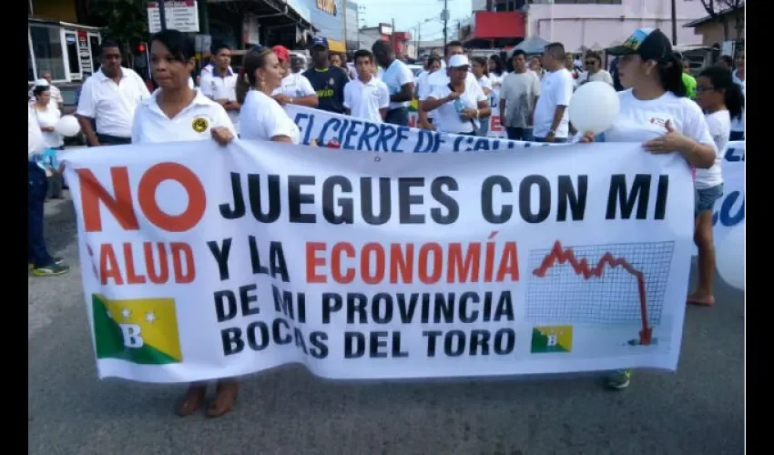 Marcha contra indígenas de Barro Blanco 
