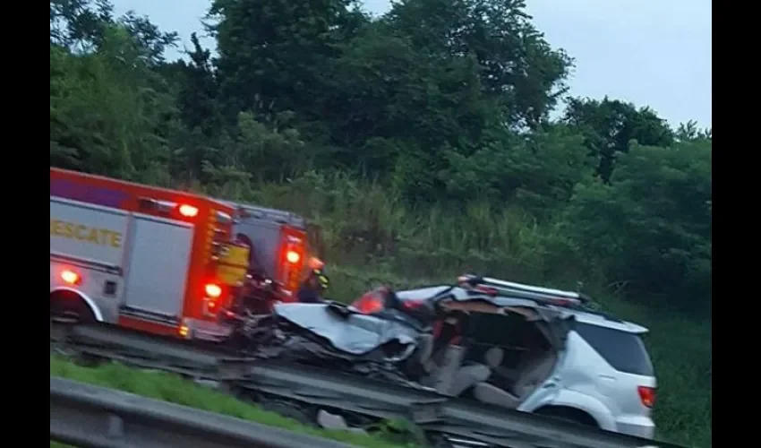 Accidente en la vía Centenario 