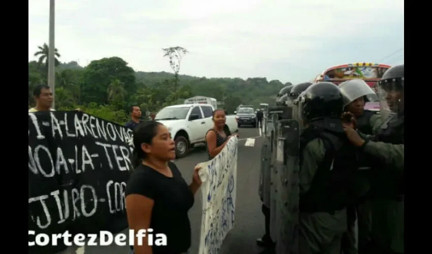 Protesta en Colón 