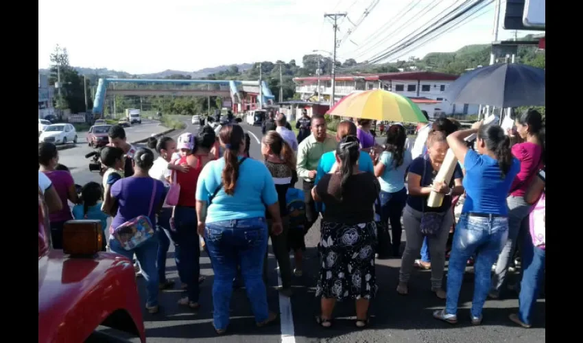 Protesta en Las Lajas
