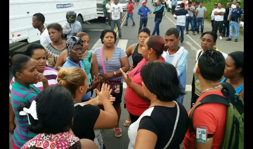 Protesta en Colón 