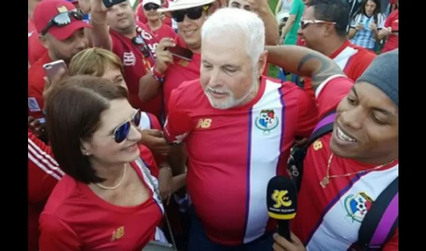 Expresidente, Ricardo Martinelli, ex primera dama Marta de Martinelli y Bugaman Foto: La Cascara