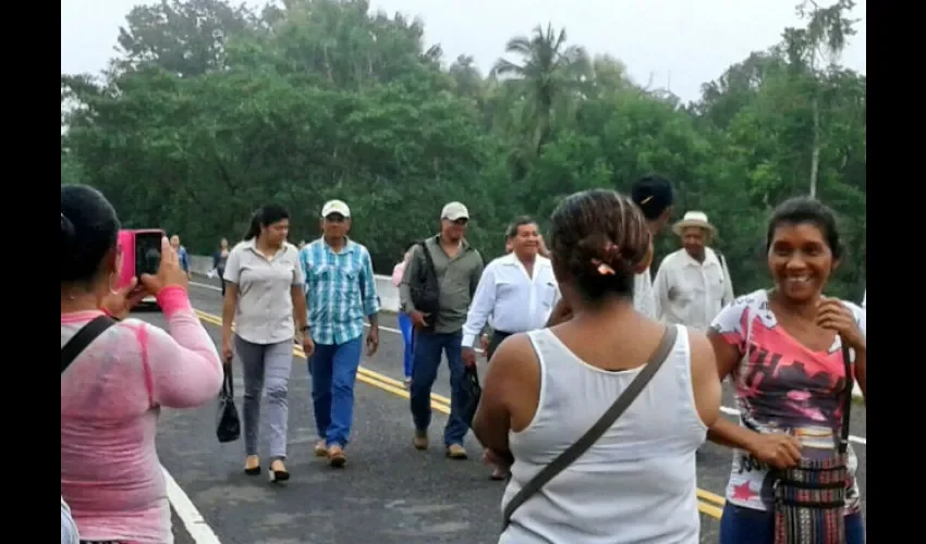 Protesta en Soná