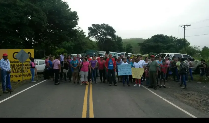 Protesta en Soná