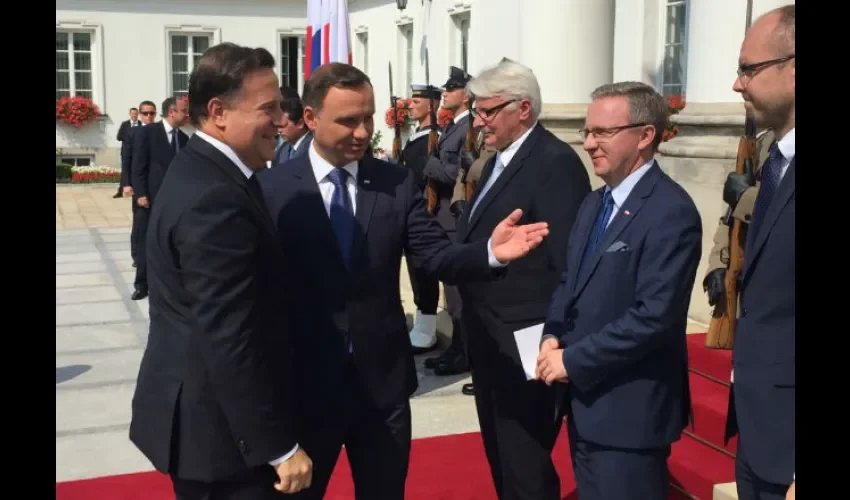 Juan Carlos Varela  en Polonia 