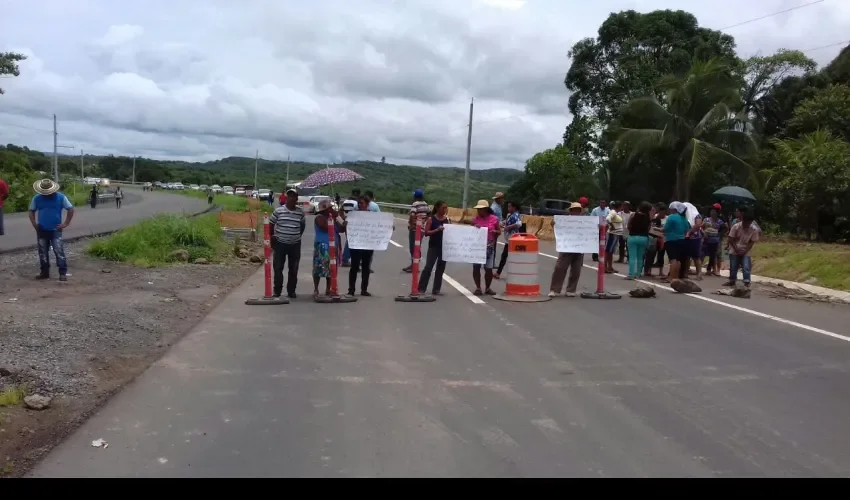 Protesta en La mesa de Veraguas 