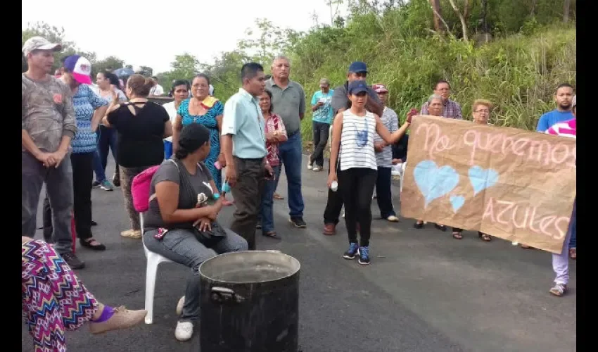 Protesta en La mesa de Veraguas 