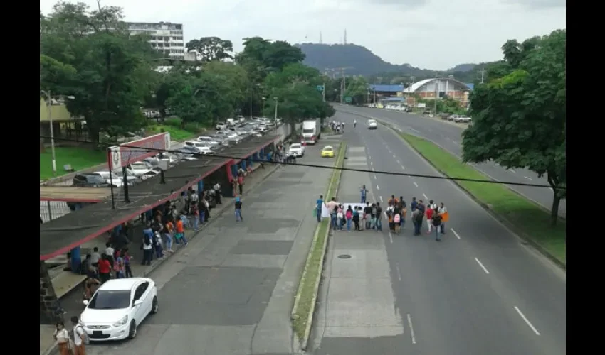 Protesta en la Universidad de Panamá