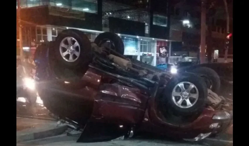 Accidente en  avenida Ramón Arias