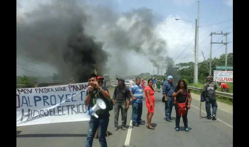 Protesta en Pacora 