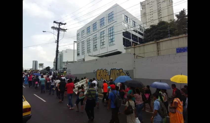 Protesta en Plaza Edison