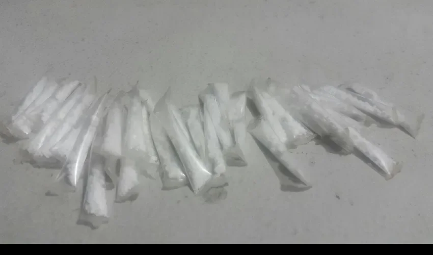 Droga incautada en Volcan