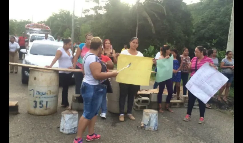 Protesta en Colón 