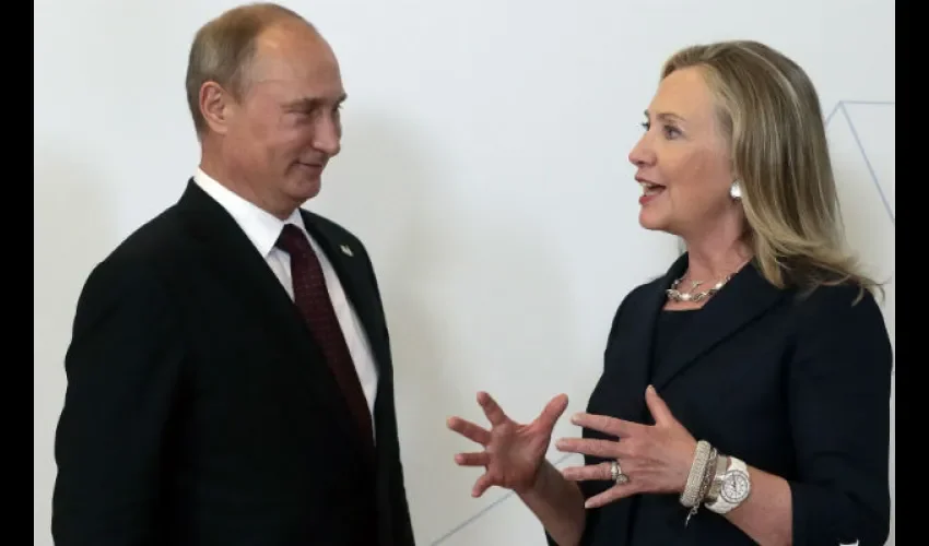 Hillary Clinton y Vladimir Putin