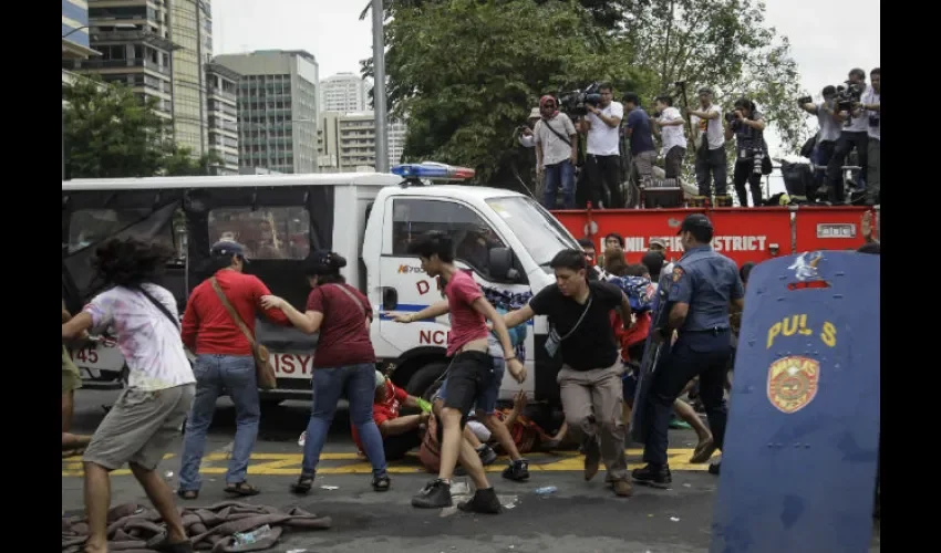 Protesta en Filipinas