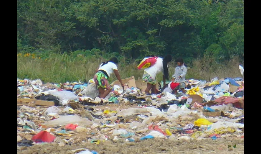 Pepenadores en Panamá