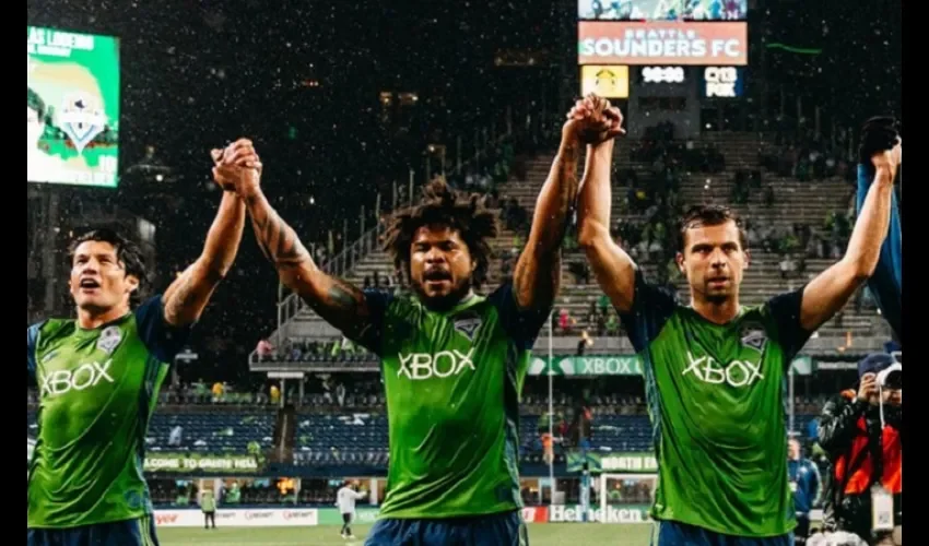 Seattle venció 2-1 al Rapids ayer. Foto/Sounders