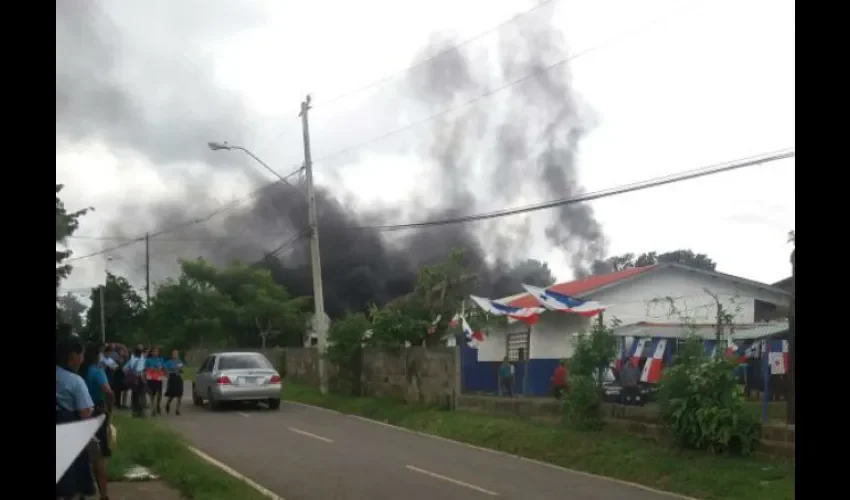 Incendio en escuela de La Chorrera