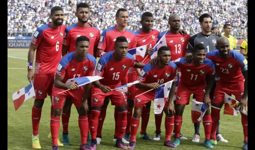 La formación titular de Panamá de hoy contra Honduras./ Foto AP