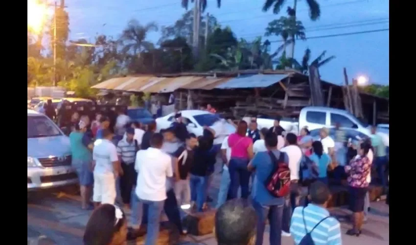 Protesta en Colón 
