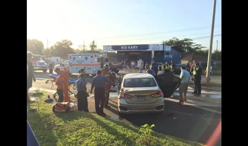 Accidente de tránsito en Herrera 